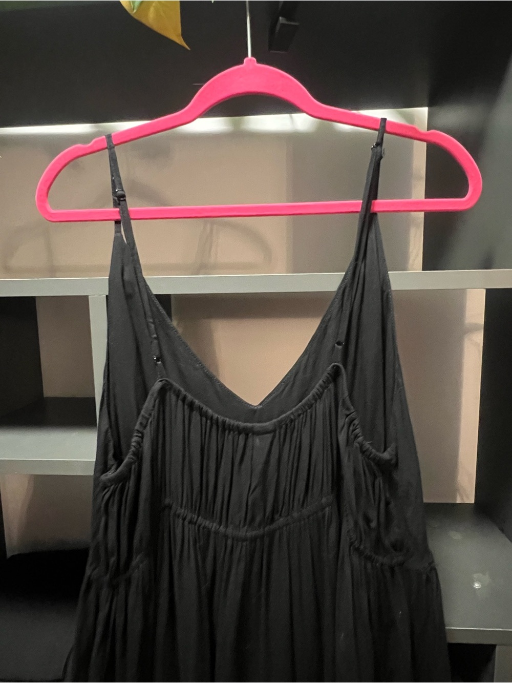 ☀️ Old Navy Black V-Neck Spaghetti Strap Maxi Dress - Picture 8 of 8